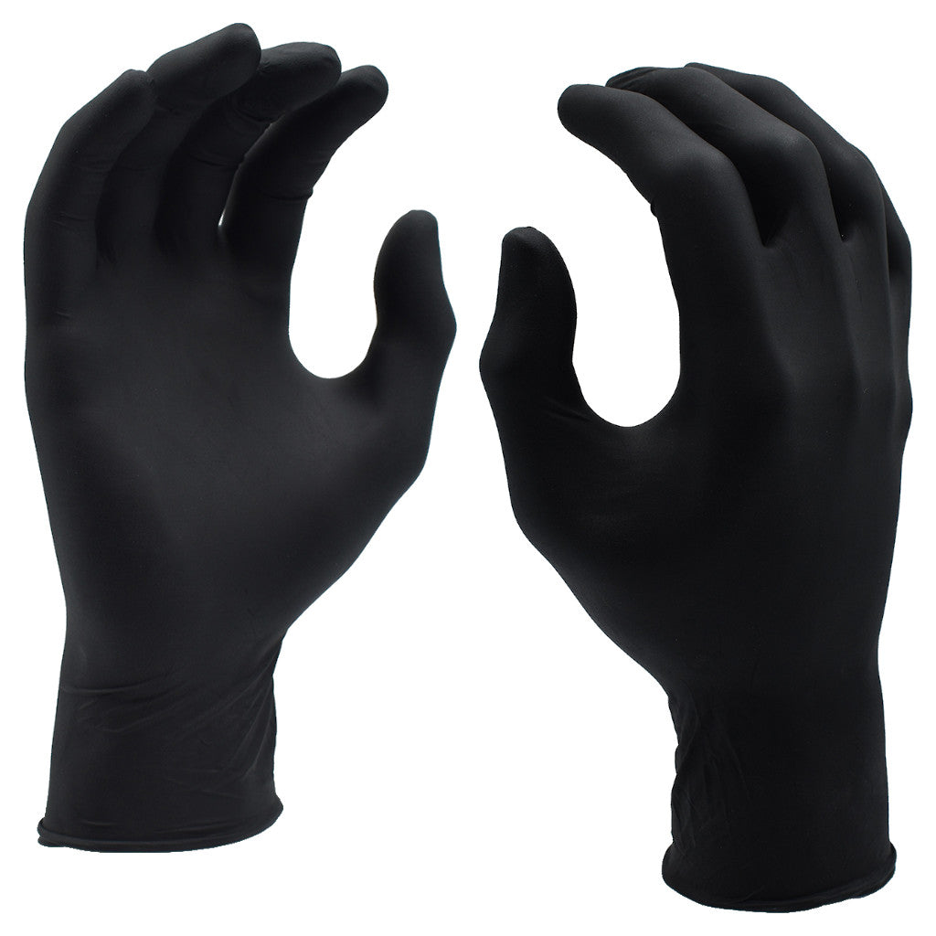 Cordova Safety Products 4084B Nitri-Cor Disposable Powder-Free Medical-Grade Black Nitrile Gloves
