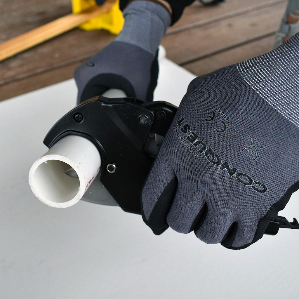 Cordova Safety Products | Conquest Micro-Foam Nitrile-Palm Tactile Gloves - M-XL (6905)