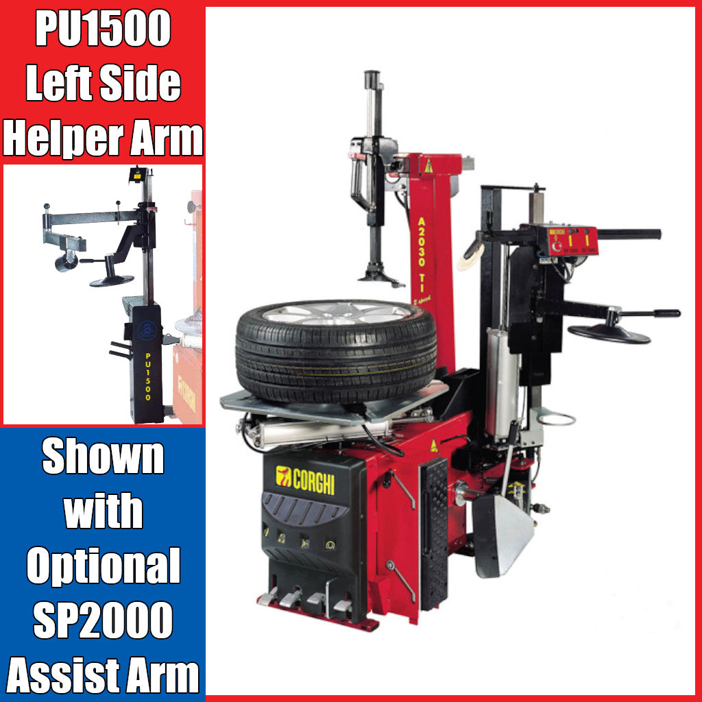Corghi PU1500 Left Side Helper Arm. Shown with Optional SP2000 Assist Arm