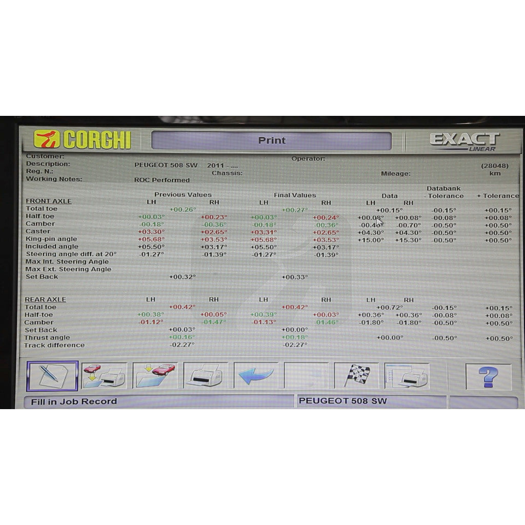 User friendly graphics. Icon based EXACT software. Easy to learn, fast to select
