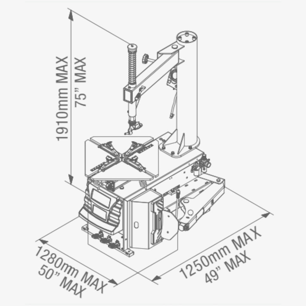 Corghi | Service Pro 124 Electric Swing Arm Tire Changer