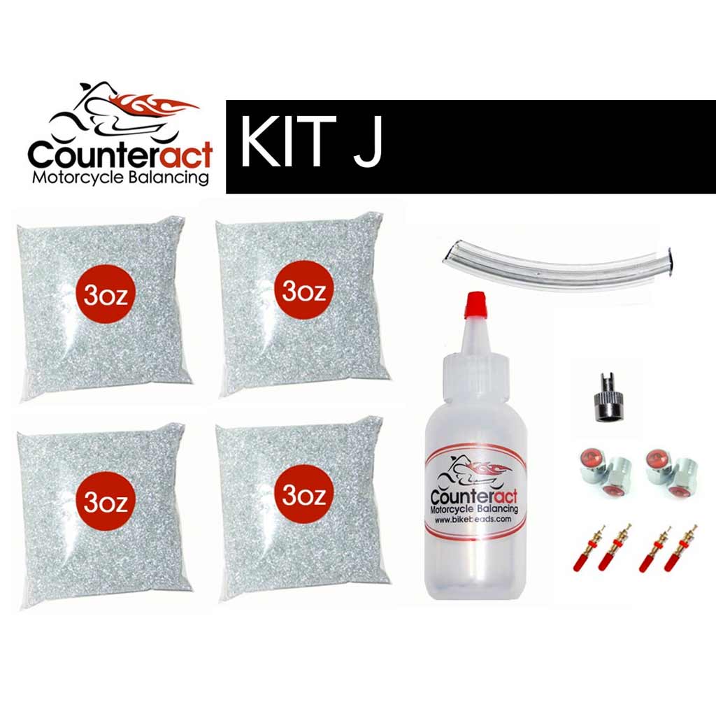 Counteract KIT-J Do-It-Yourself DIY Kit for Off-Road ATV &amp; UTV with 3 oz. Tire Balancing Beads