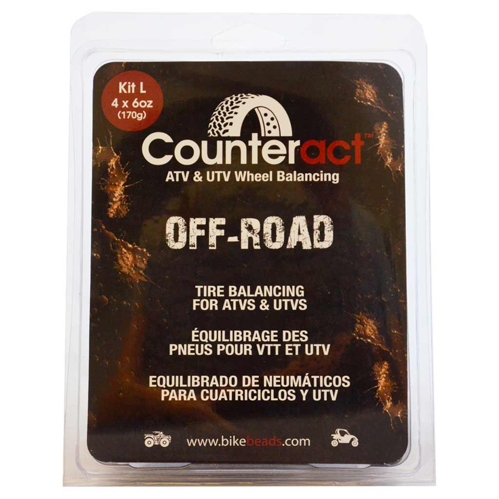 Counteract | Do-It-Yourself DIY Kit for Off-Road ATV & UTV with 6 oz. Tire Balancing Beads (KITL)