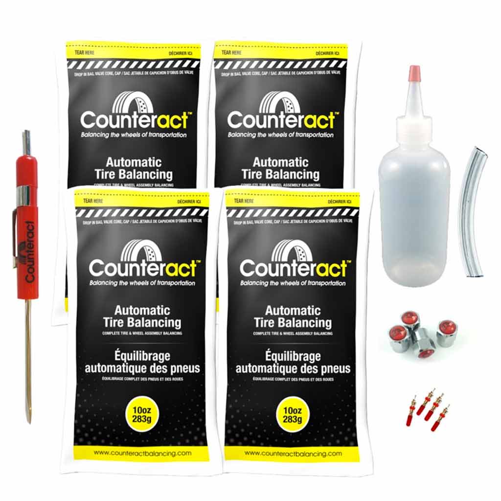 Counteract KIT-N Do-It-Yourself DIY Kit for Off-Road ATV &amp; UTV with 10 oz. Tire Balancing Beads