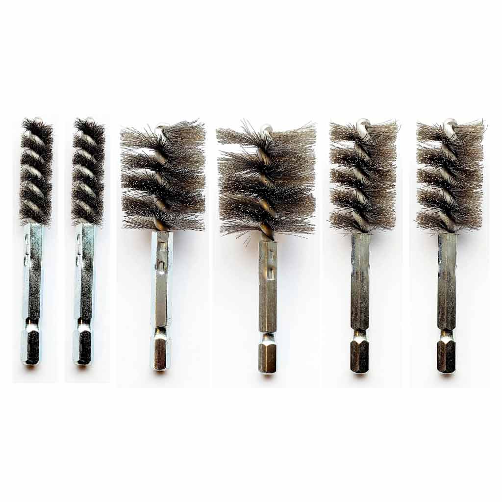 Counteract | Truck Wheel Maintenance Hub & Stud Brush Cleaning Kit with Low-Speed Air Driver (STK-WMK)