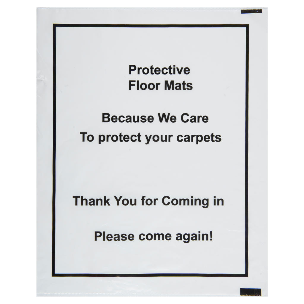 Dell Corning | Floor-Mate 17″ x 21″ Plastic Floor Mats - Roll of 500 (20-000)