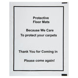 Dell Corning | Floor-Mate 17″ x 21″ Plastic Floor Mats - Roll of 500 (20-000)