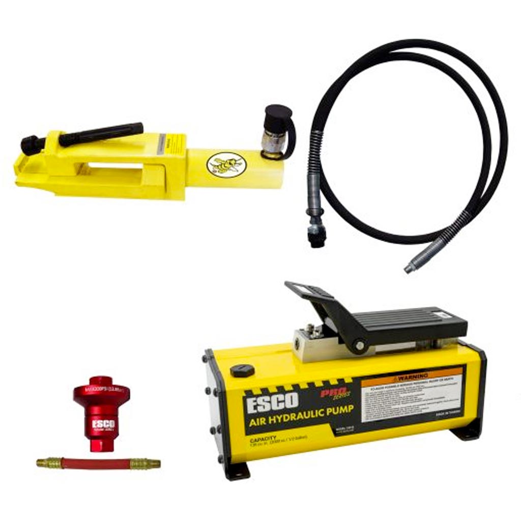 ESCO 10231 Yellow Jackit Giant Tire/OTR Bead Breaker Kit with 1/2 Gallon Hydraulic Air Pump