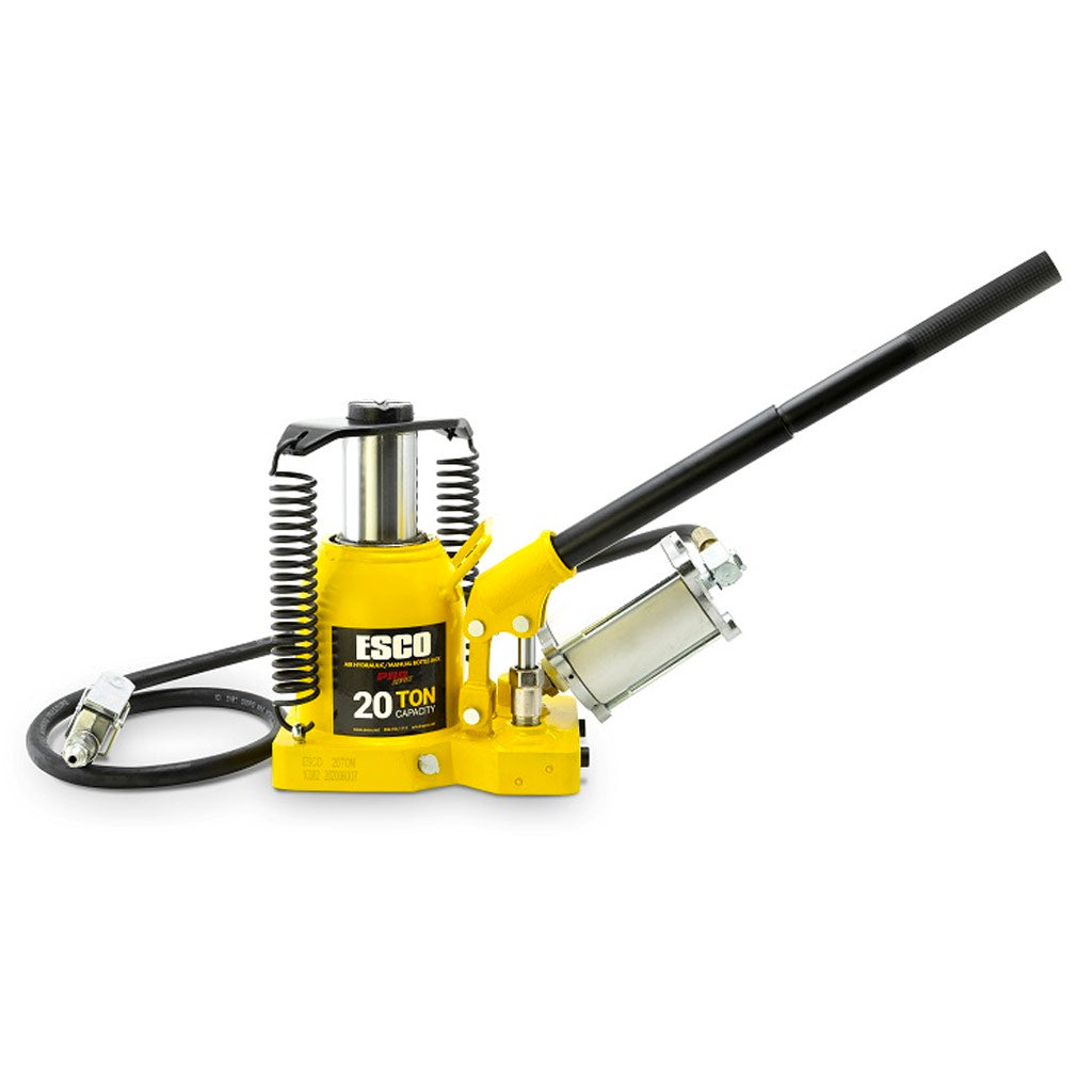 ESCO 10382 | Pro Series 20 Ton Shorty Air Hydraulic Bottle Jack