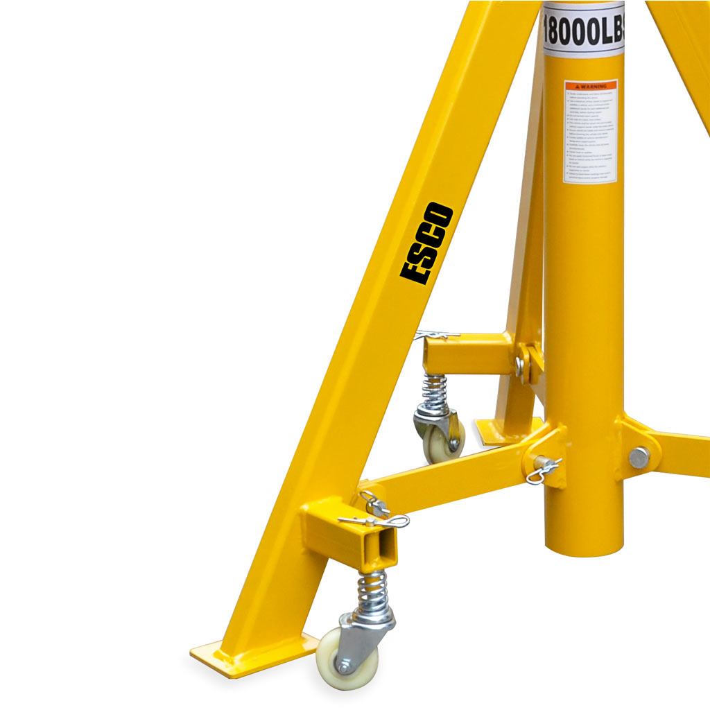 ESCO 10493 | 9 Ton Heavy Duty Jack Stand - High-Lift Foldable