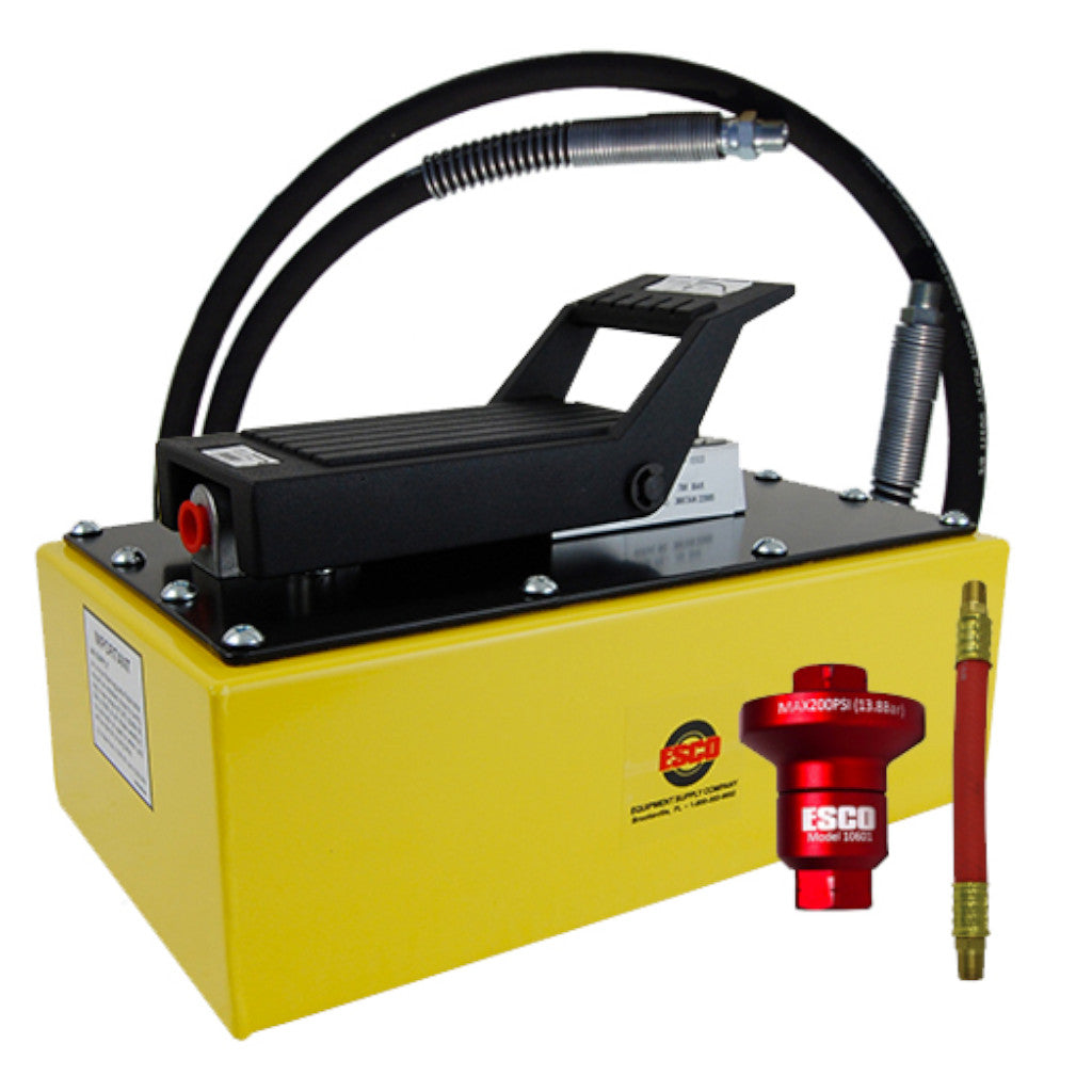 ESCO 10593 5 Quart Metal Reservoir Air Hydraulic Pump Kit