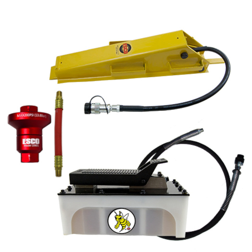 ESCO 10830 Dual Agricultural Bead Breaker Kit with Yellow Jackit 5 Quart Pump