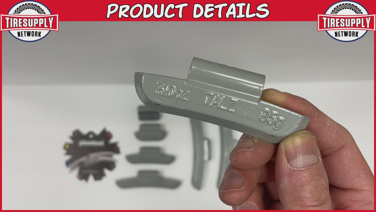 Plombco | TAL-Style Coated Zinc Clip-On Wheel Weights - Choose Size