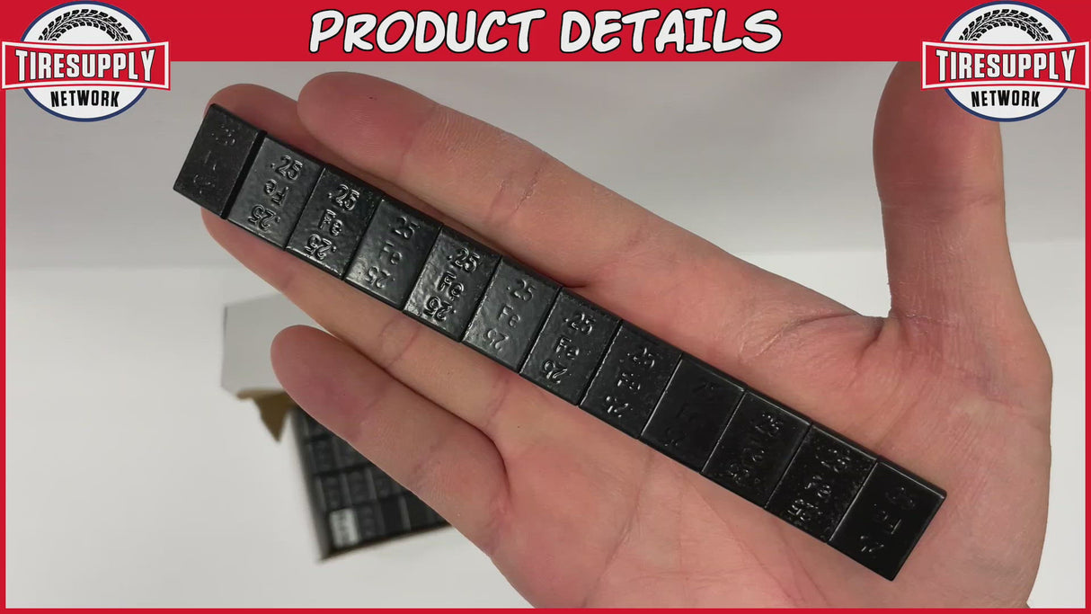Perfect Equipment | Steel 1/4 oz Low Profile Adhesive Tape Wheel Weight - Black (200576FEBLK)