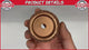 Xtra Seal | 14-320 Carbide 2.5″ BC-1 Buffing Wheel - 36 Grit, 3/8″ Arbor Hole (BC1)