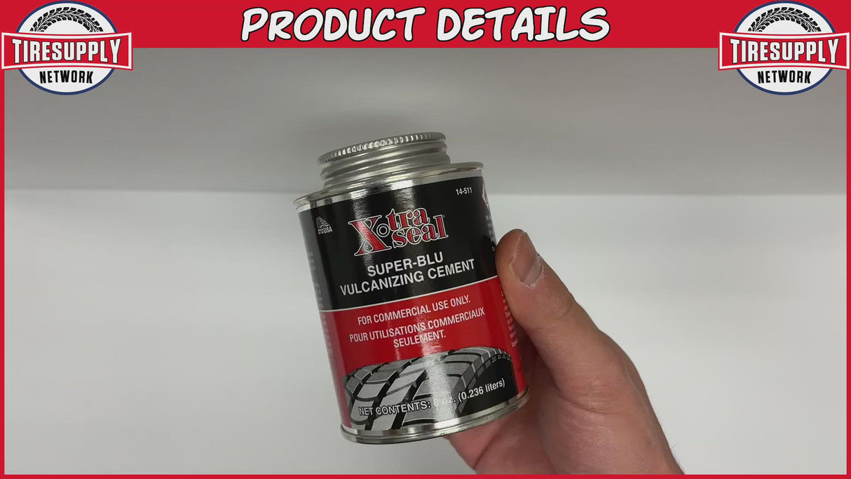 Xtra Seal | Super-Blu Vulcanizing Tire Repair Cement 8 oz Can (14-511)