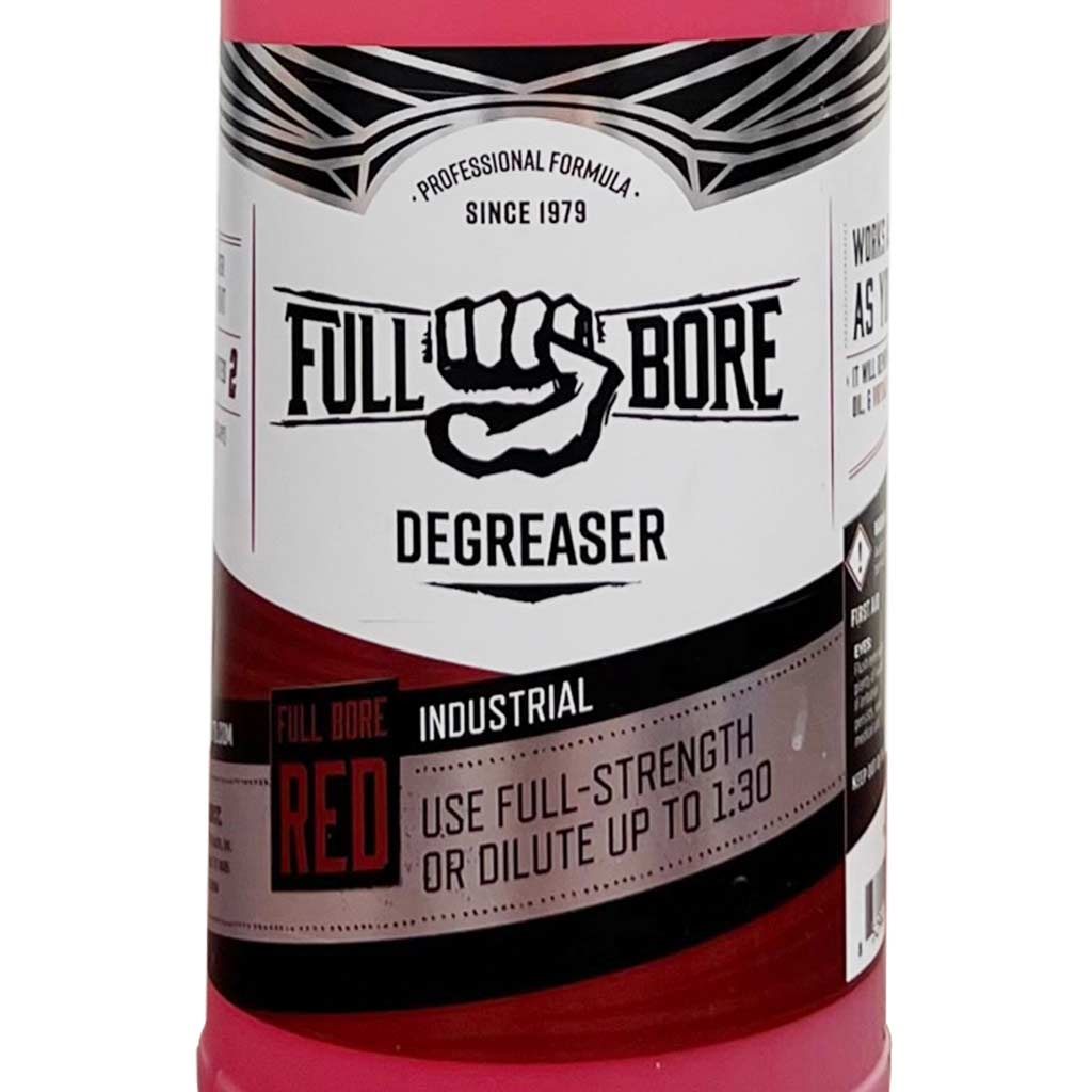 Full Bore FBR-32OZ Water-Based Concentrated Industrial Strength Red Degreaser 32 oz. Sprayer Bottle