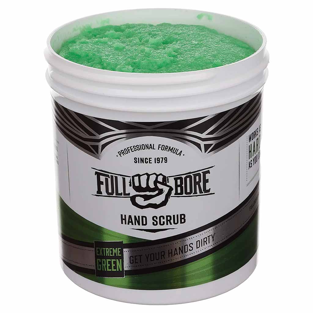 Full Bore | Hand Scrub Extreme Green 16 oz Solvent-Free Mechanic Hand Cleaner Soap (MG-HS-16OZ)