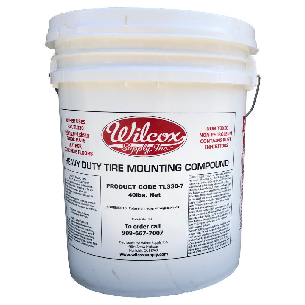Heavy Duty Tire Mounting Compound Lubricant - Choose 8 lb or 40 lb Bucket (TL330-*)