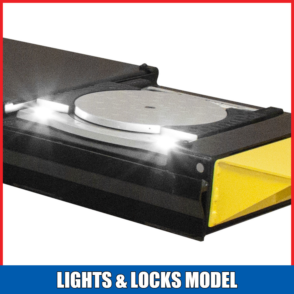 Hofmann | 15K 4-Post Extended Length Alignment Lift Package - Lights & Locking Kit - Choose Regular or Galvanized (EELR708*LLPKG)