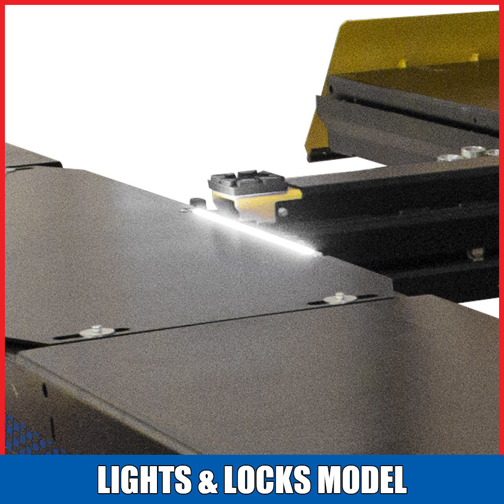 Hofmann EELR789APKG Standard Bay Surface Mount 14K Scissor Alignment Lift Package - Lights &amp; Locks Model