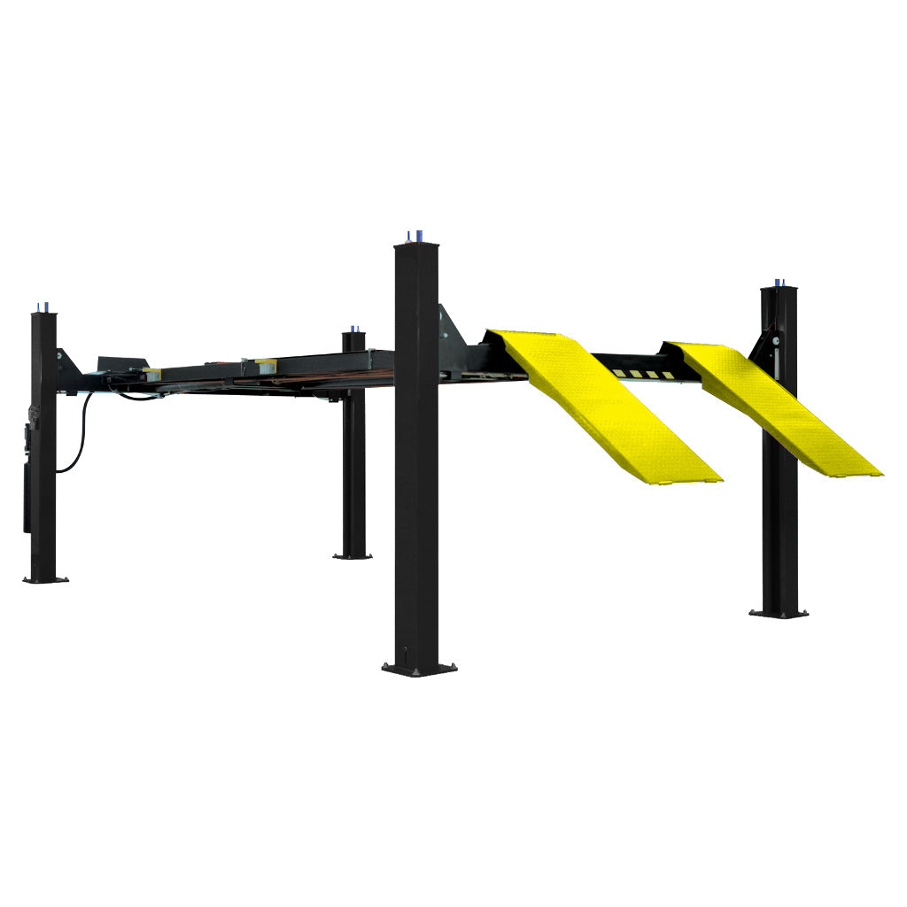 Hofmann | 18K Heavy Duty 4-Post Alignment Lift with 2 Rolling Jacks (FPA18210)