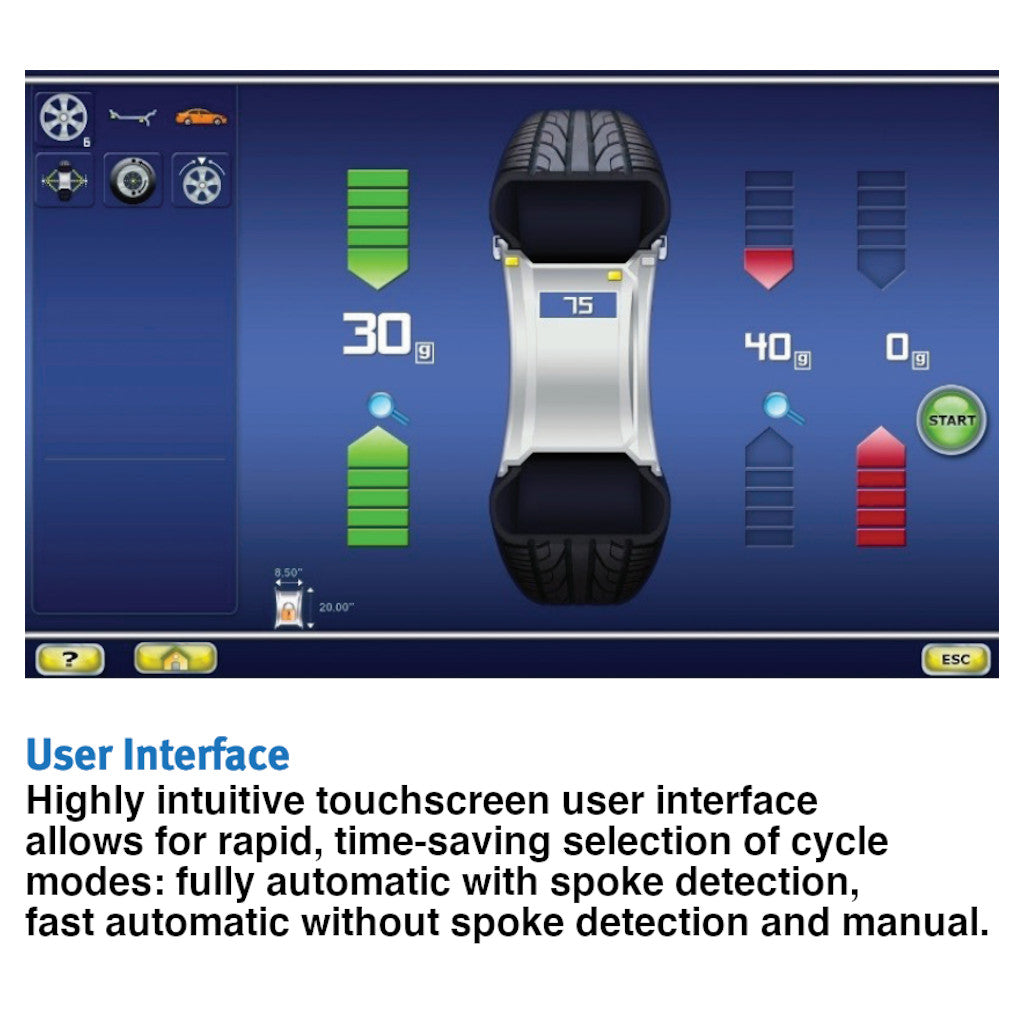 Hofmann | Geodyna 7800P Wheel Balancer with Touchscreen Monitor & Non-Contact Data Entry (EEWB753BEB)