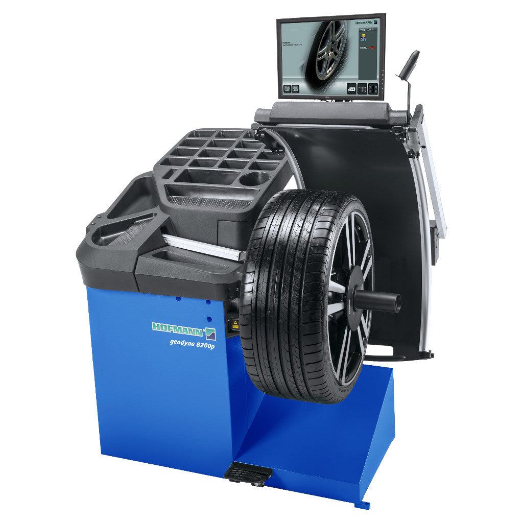 Hofmann Geodyna 8200P Wheel Balancer with Non-Contact Data Entry &amp; Diagnostic Functions
