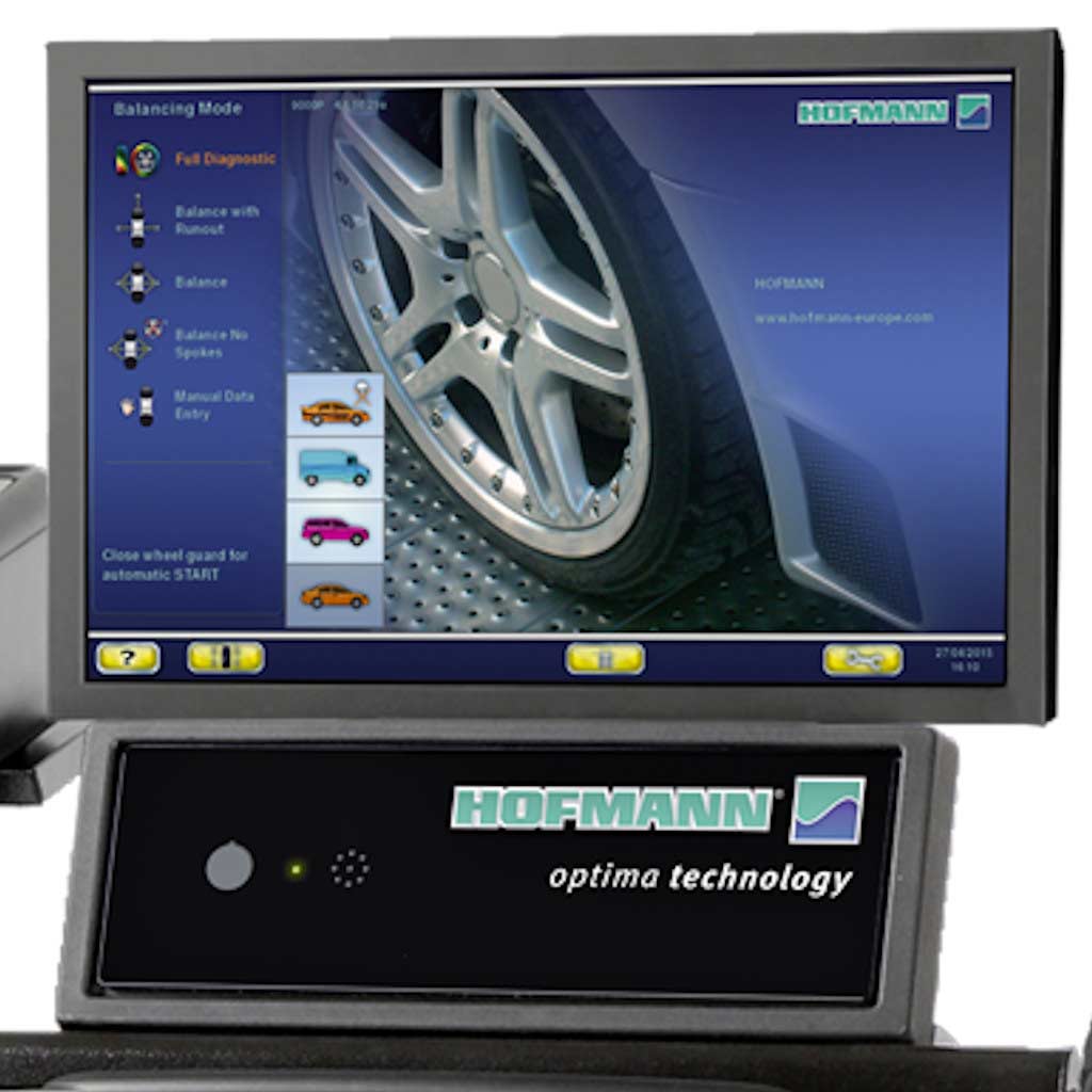 Hofmann Geodyna 9000P Diagnostic Wheel Balancer with Touchscreen &amp; 3D Camera Technology