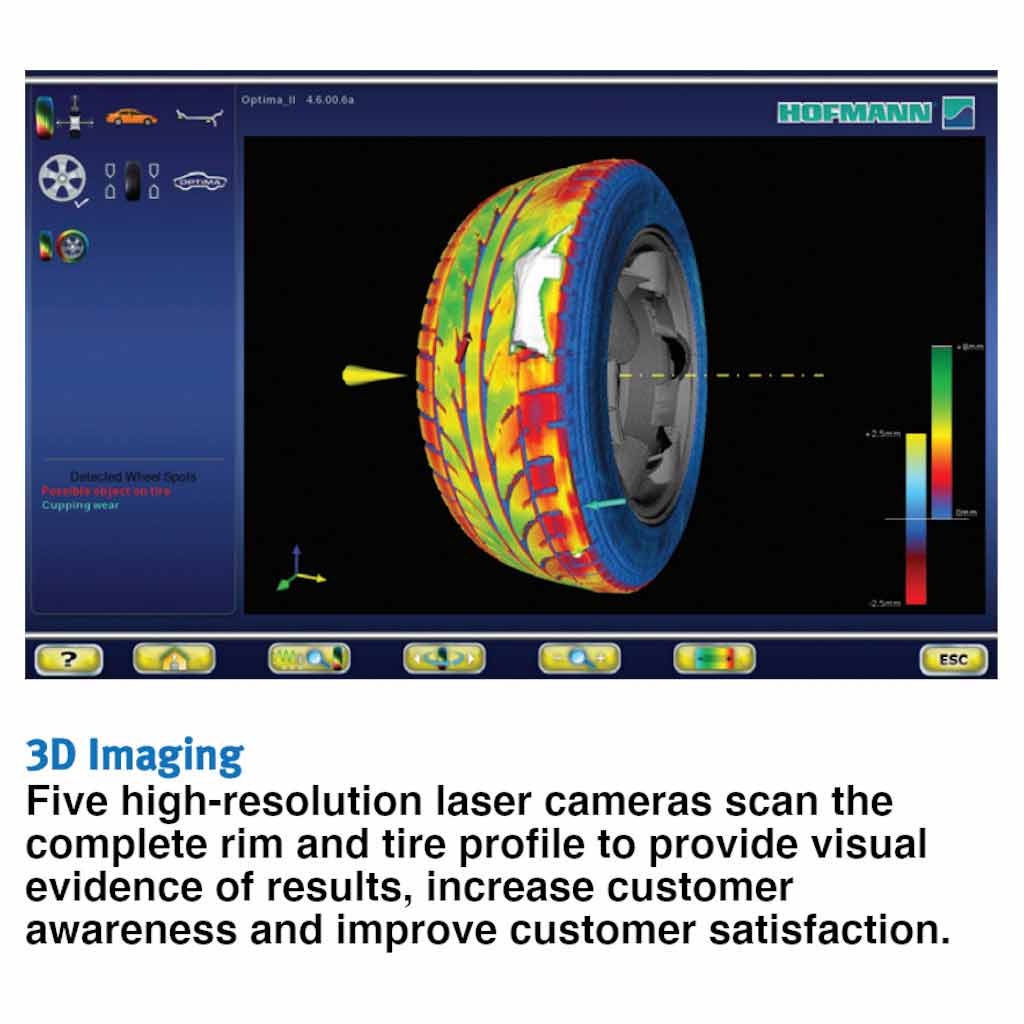 Hofmann | Geodyna 9000P Diagnostic Wheel Balancer with Touchscreen & 3D Camera Technology (EEWB771AP230)
