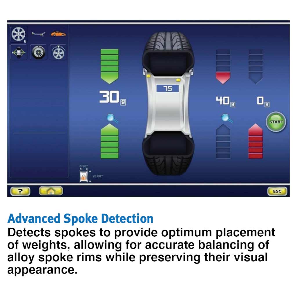 Hofmann | Geodyna 9000P Diagnostic Wheel Balancer with Touchscreen & 3D Camera Technology (EEWB771AP230)