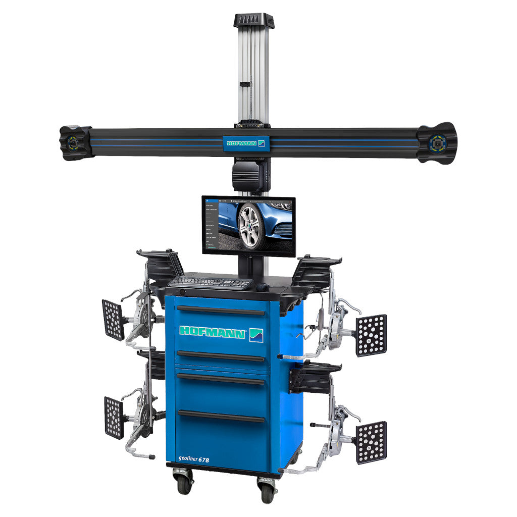 Hofmann Geoliner 678 Imaging Wheel Alignment System with AC400 Clamps &amp; VIN Code Reader