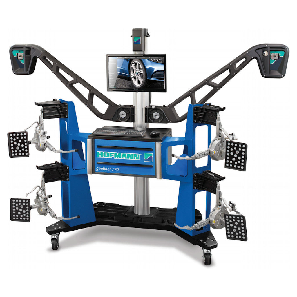 Hofmann Geoliner 770 Mobile Imaging Diagnostic Wheel Alignment System with AC400 Clamps &amp; VIN Reader