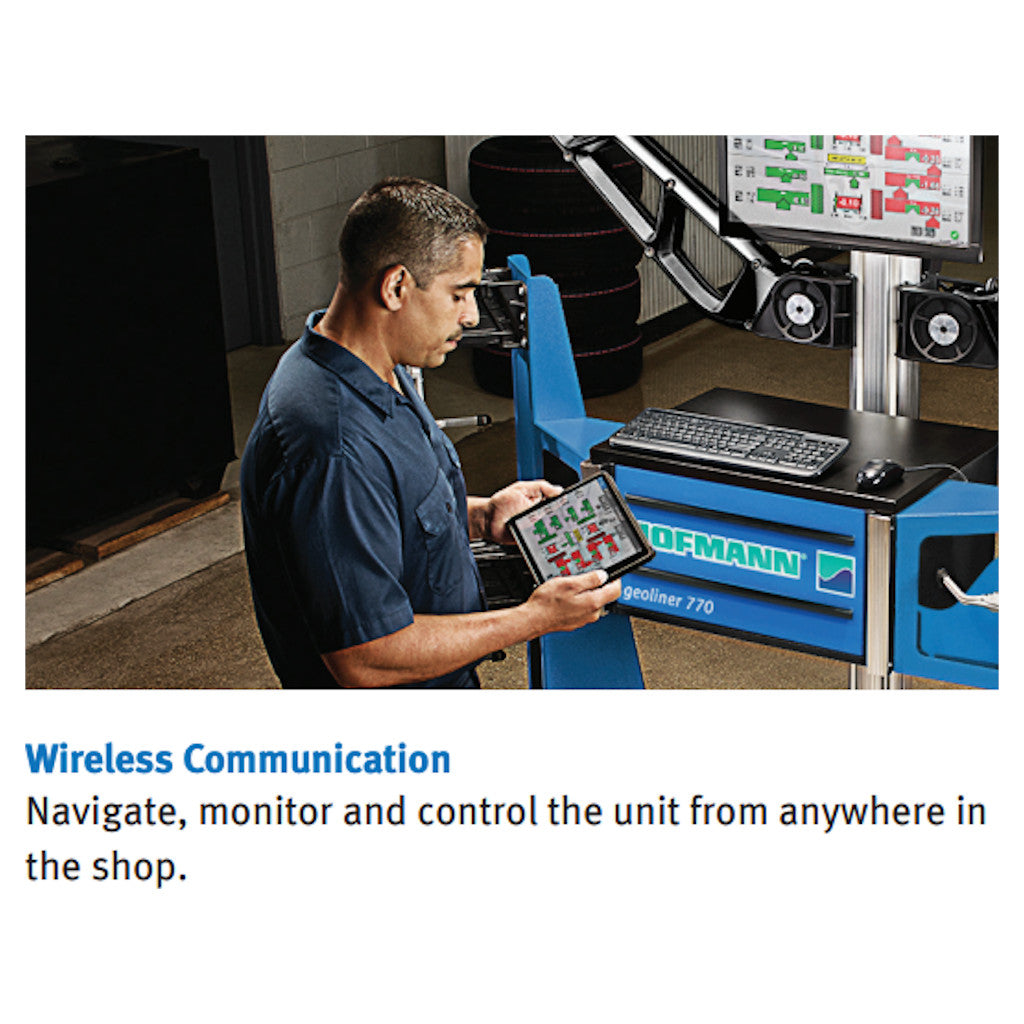 Hofmann | Geoliner 770 Mobile Imaging Diagnostic Wheel Alignment System with AC400 Clamps & VIN Reader (EEWA752BV3)