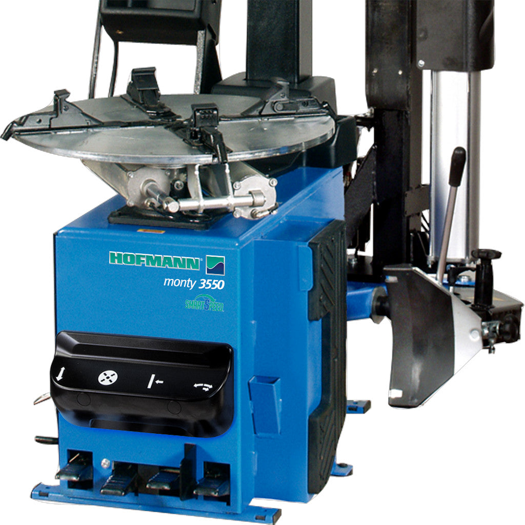 Hofmann | Monty 3550EM SmartSpeed Tilt-Tower Tire Changer with EasyMont Pro Bead Assist Helper Arm (EEWH747B)