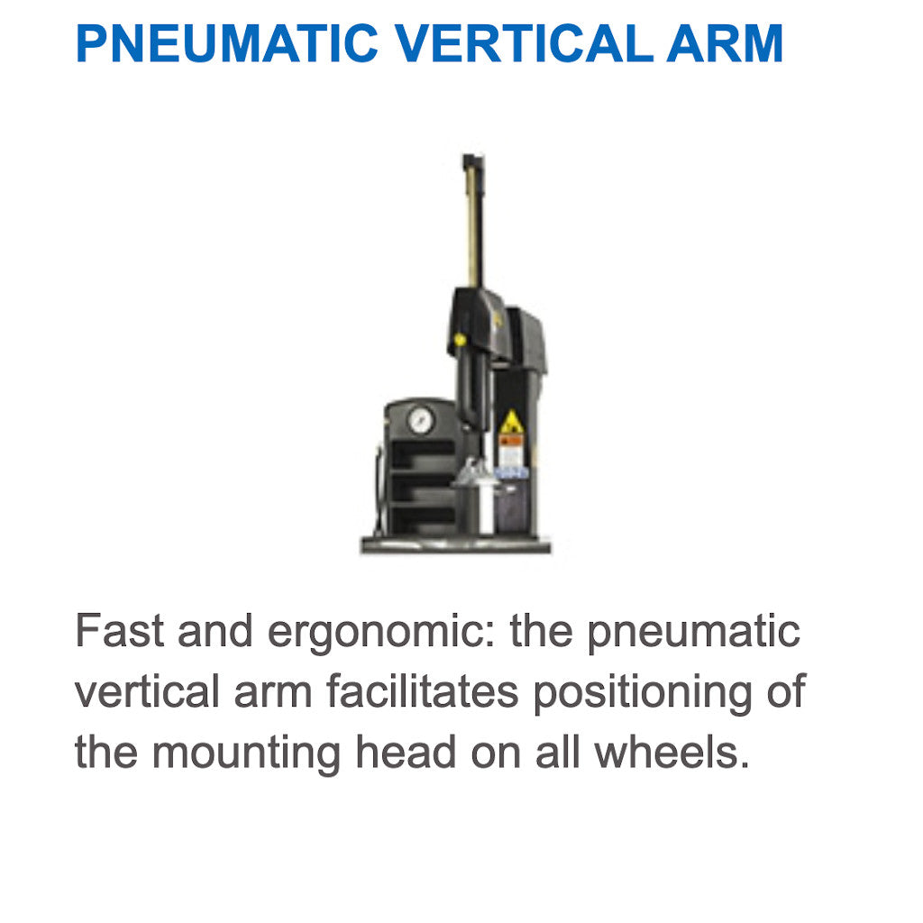 Hofmann | Monty 3550EM SmartSpeed Tilt-Tower Tire Changer with EasyMont Pro Bead Assist Helper Arm (EEWH747B)