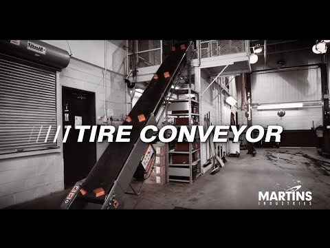 Martins | Floor-to-Floor 18′ Tire Conveyor (TC-18)
