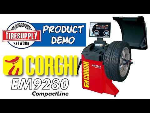 Corghi EM9280 CompactLine LCD Monitor Wheel Balancer Product Demo Video.