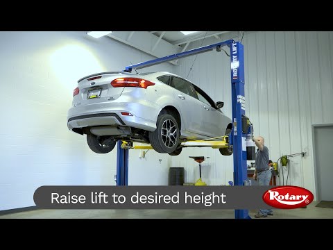Rotary SPOA10 | 2-Post Car Lift 10,000 lbs Capacity - Asymmetric – Tire ...