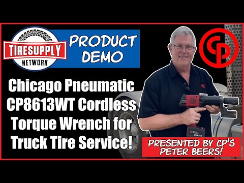 Chicago Pneumatic | Battery-Powered Nutrunner Torque Wrench with Mobile App for Truck Tires (CP8613CQWT)