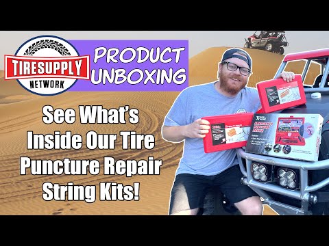 Xtra Seal | Passenger Tire Puncture Repair String Kit with 4″ Inserts & Metal T-Handle Tools (12-355)