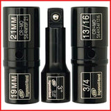 Ingersoll Rand | 1/2″ Drive Impact Flip Socket 3-Piece Lugnut Service Set (SK4C3FN)