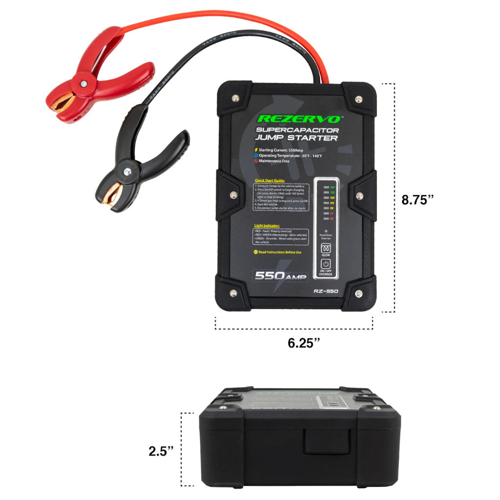 Jackco | Rezervo Super-Capacitor Batteryless Jump Starter (RZ-550