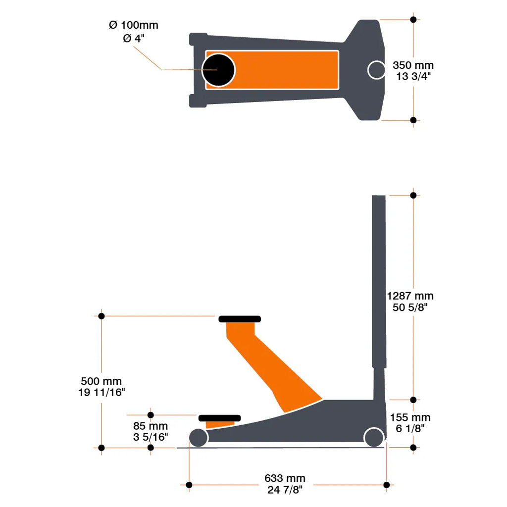 Martins | Low Profile 3-Ton Floor Jack (MFJ-3T)