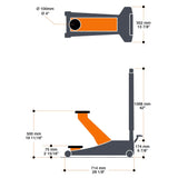 Martins | Professional Low Profile 2-Ton Floor Jack (MFJ-P2T)