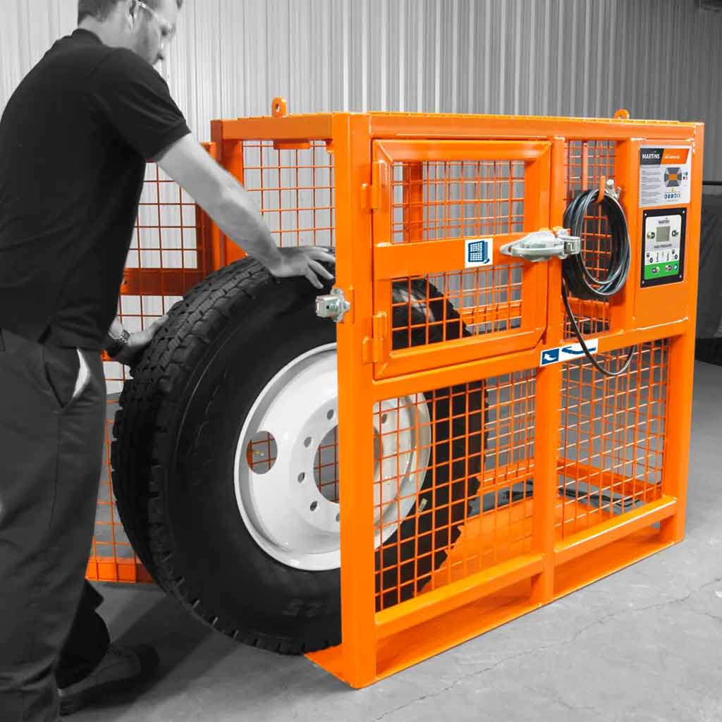 Martins | 52" Automatic Heavy Duty Tire Inflation Cage (MIC-AUHD-52)
