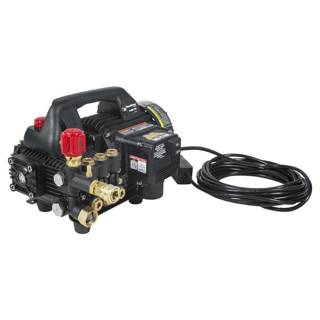 Mi-T-M CM-1400-1MEH Cold Water Portable Pressure Washer - 1.5 HP Motor, 120V, 13A, 1400 PSI