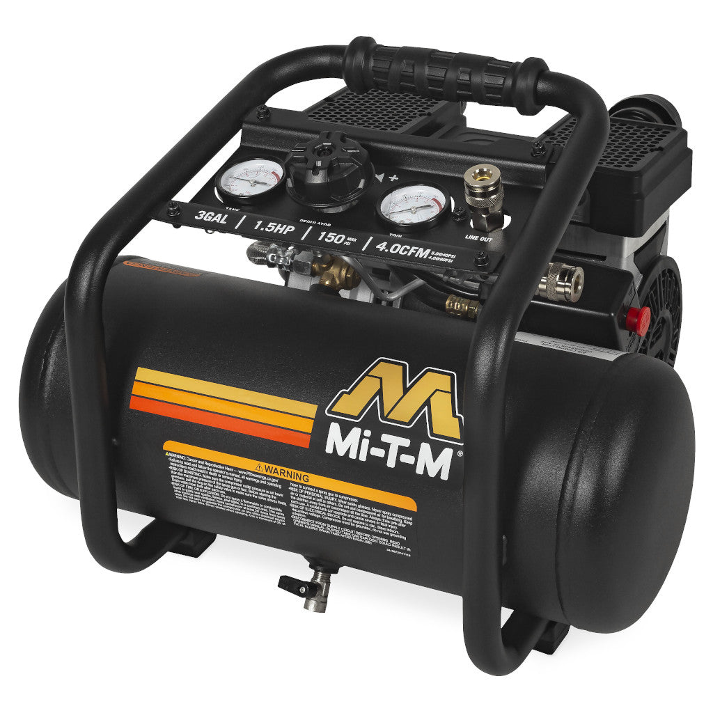 Mi-T-M Model AM1-HE15-03QM Single Stage Electric 3-Gallon Portable Air Compressor