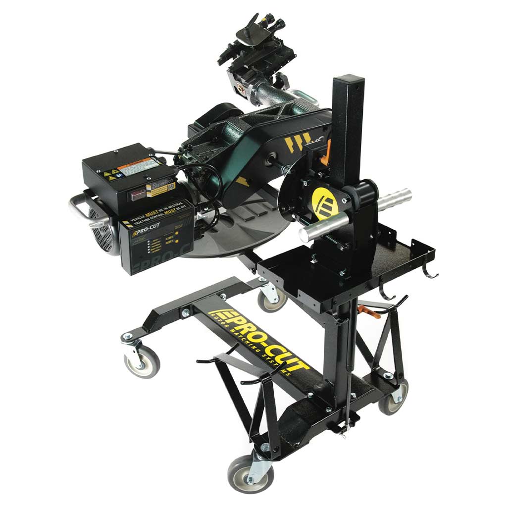 Pro-Cut X9-6ADP On-Car PFM X9 Brake Lathe with Adjustable Trolley, 6 LED Worklights, and 6 Adapters