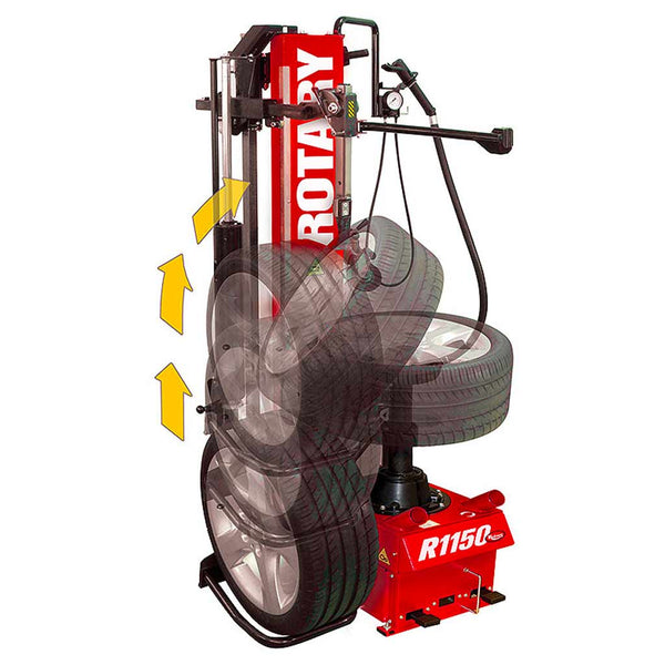 Rotary Tire Master Combo R1150 Leverless CenterPost Tire Changer